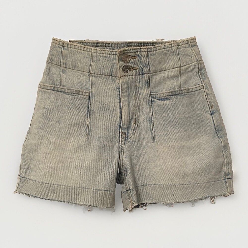 M Jeans By Maurices Shorts Womens 0 Blue Denim Utility Relaxed Casual